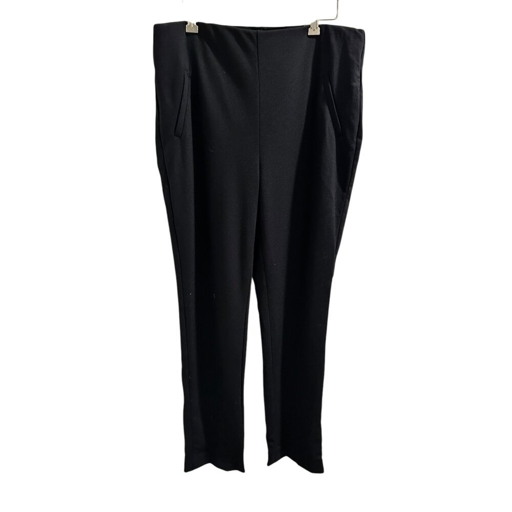 ✌️ 2/$40New Fabulously Slimming By Chicos 1.5(sz L) Slim Leg Regular Black Pants
